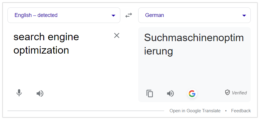 Tradução Alemã de SEO